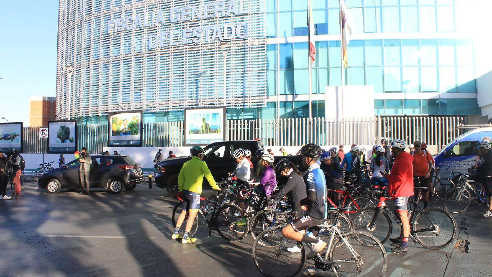 Ciclistas en Puebla realizan rodada para exigir justicia para Blanca